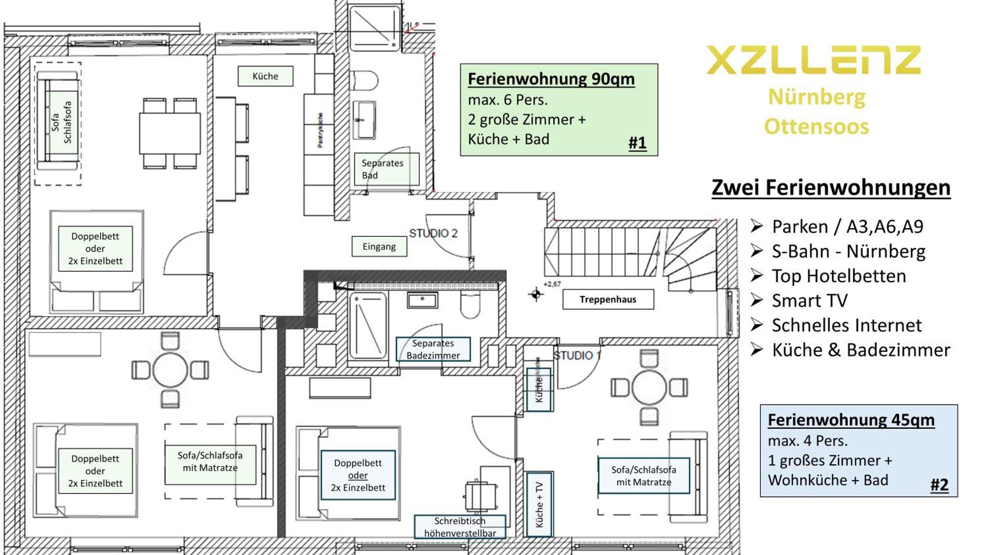 Xzllenz Kueche Bad S-Bahn Parken Smart-Tv Wellbeing Appartement Neunkirchen am Sand Buitenkant foto