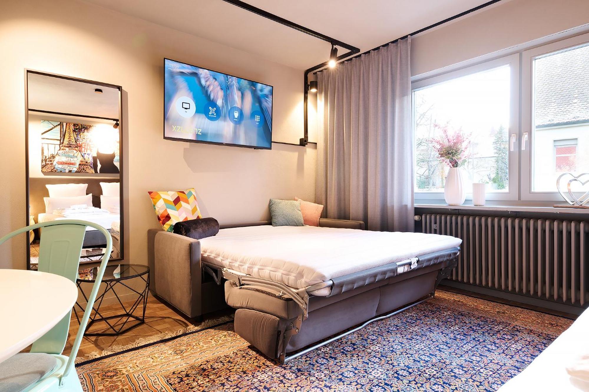 Xzllenz Kueche Bad S-Bahn Parken Smart-Tv Wellbeing Appartement Neunkirchen am Sand Kamer foto